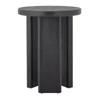 Măsuță auxiliară rotundă cu aspect de lemn de brad ø 40 cm Mimola – Bloomingville