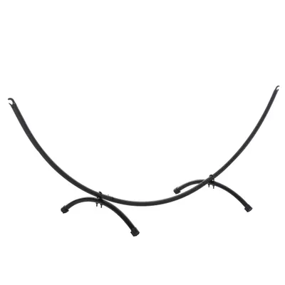 Outsunny Structura pentru Hamac Universal de 3m, Suport din Metal, 300x90x100cm, Negru | Aosom Romania