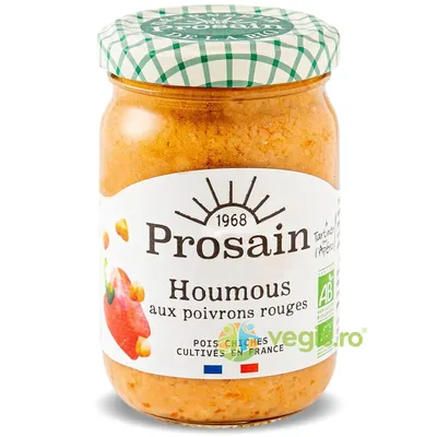 Salata Humus cu Ardei Rosu Ecologic/Bio 195g