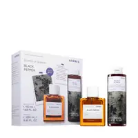 Pachet Black Pepper Apa de toaleta 50ml + Gel de dus 250ml, Korres