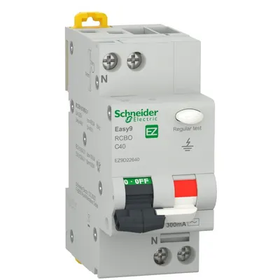Intrerupator automat diferential RCBO Easy9 1P+N 40A/300mA tip AC Schneider EZ9D22640
