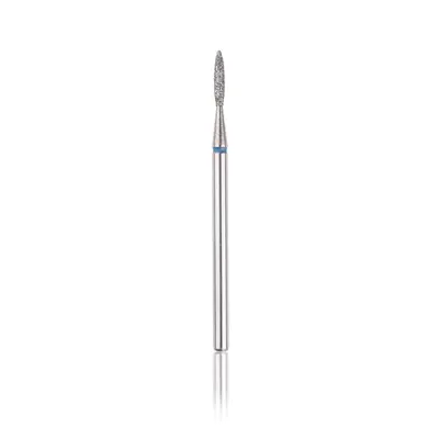 Capăt freza Diamant HEAD flacăra rotunjită, albastru, L-8,0 mm, Ø1,6 mm