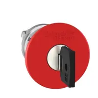 Cap Rosu Ø40 Buton Oprire de Urgenta, Montaj Ø22 cu Rotire pentru deblocare