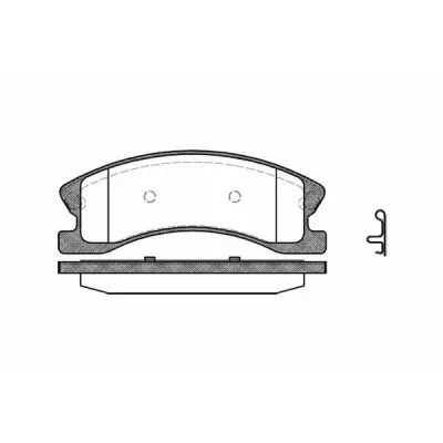 Set placute frana, frana disc REMSA 0973.02