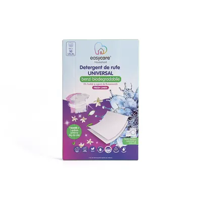 Detergent universal de rufe Easycare Household benzi biodegradabile Fresh Linen 80 benzi