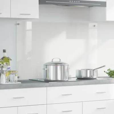vidaXL Panou de bucătărie Transparent 100 x 60 cm sticlă securizată