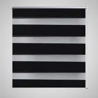 Jaluzea tip zebra, 50 x 100 cm, negru