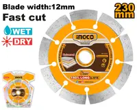 Disc Diamantat Segmentat 125x10mm Industrial INGCO DMD011251