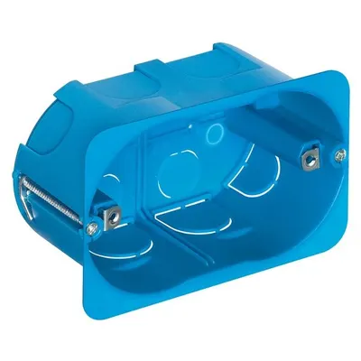 Doza aparataj 3 module incastrata in gips-carton Vimar Neve Up V71703, albastru