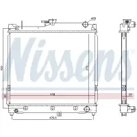 Radiator, racire motor NISSENS 64162