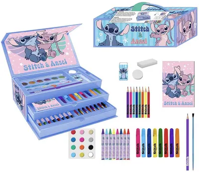 Set de desen Cerda Stitch - Într-o valiză cu 3 niveluri