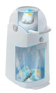 Cos ermetic scutece cu sac universal Diaper Champ capacitate 30 scutece One Light Green