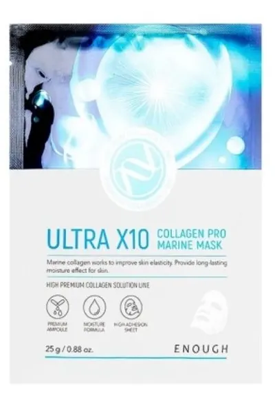 Enough Mască facială pe foaie Ultra X10 Collagen Pro, 25 g