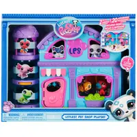 Set de joaca cu 2 figurine, Littlest Pet Shop, 20 accesorii