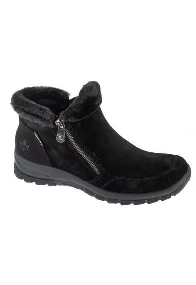 Ghete dama model L7188-00 - negru - piele