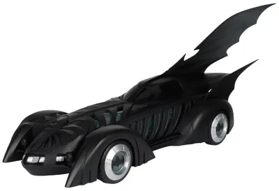 Figurină de acțiune McFarlane DC Comics: Multiverse - Batmobile (Batman Forever) (Glows in the Dark) (Gold Label), 79 cm