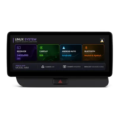 Navigatie Audi Q5 (2009-2017), Linux OS OEM, MMI 3G, CarPlay Android Auto Wireless, MirrorLink, Camera AHD, 12.3 Inch - AD-BGAALNXH+AD-BGRKITQ5002