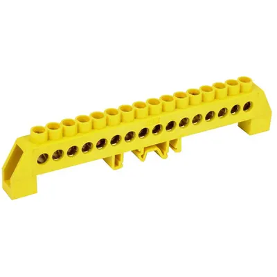 Neutral bus bars in combined DIN-Izolators of “Bearing” type SHNI-8x12-16-kS-ZH
