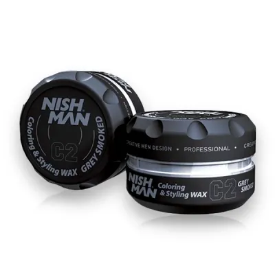 Ceara de par colorata - NISH MAN C2 Gri cenusiu- 100 ml