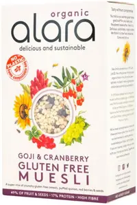 Goji & Cranberry Gluten Free Muesli, 450 g, Alara