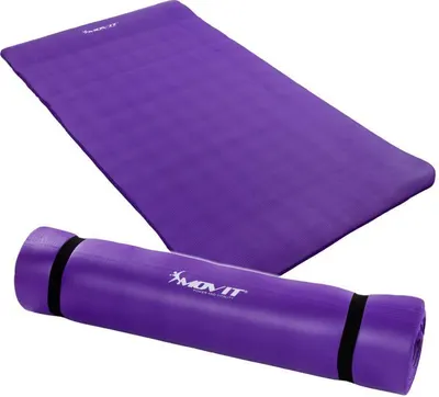 Covoras de gimnastica, MOVIT®, 190 x 100 x 1,5cm, violet