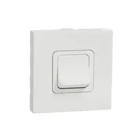 Intrerupator, New Unica, mecanism, 2-pole 1-way, 20A, 2 module, screw terminals, netratat, IP4X, alb