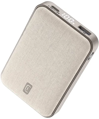 Baterie portabilă Cellularline - Glam, 10000 mAh, bej