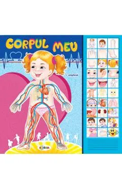 Carte cu sunete: Corpul meu (romana+engleza)