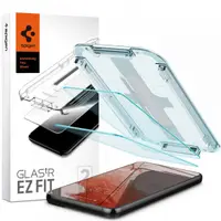 Folie de protectie Ecran Spigen GlastR EZ FIT pentru Samsung Galaxy S22 5G S901, Sticla Securizata, Full Glue, Set 2 bucati AGL04151