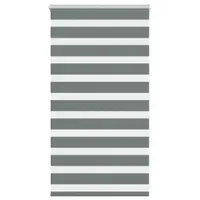 vidaXL Jaluzea tip zebra gri închis lățime țesătură 75,9 cm poliester