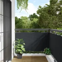 Gossi paravan de balcon, antracit, 400x75 cm, pvc