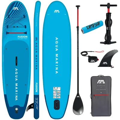 Aqua Marina Fusion 330 cm albastru SUP bord + paddle bord