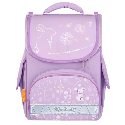 Ghiozdan Nature Quest Lite, 35x31x19cm, Lavender Forest, Tiger Family