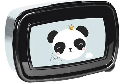 Cutie pentru mâncare Paso Panda - 750 ml, albastră