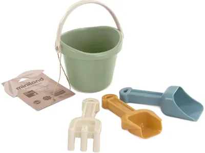 Set de plajă Miniland - Eco Baby, Mint, 4 buc