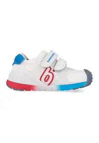 Pantofi sport din plasa cu inchidere cu banda velcro - Rosu/Albastru pastel/Alb murdar