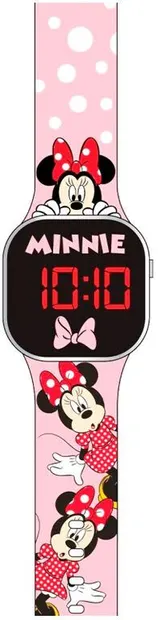 Ceas LED Kids Licensing - Minnie, roz