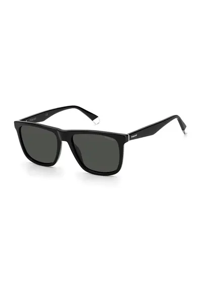 Ochelari de soare wayfarer polarizati cu lentile uni - Negru