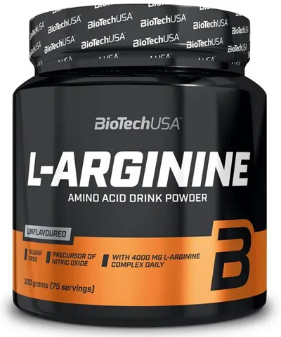 L-Arginine, fără gust, 300 g, BioTech USA