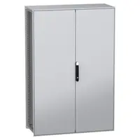 Dulap modular, cu montaj pe pardoseala, PanelSeT SFN, din otel decarbonizat(verde), 1800x1200x500mm, IP55, cu placa de montaj, 2 usi