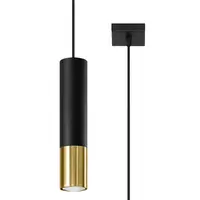 Lampa suspendata LOOPEZ 1 negru/auriu