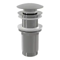Ventil lavoar CLICK CLACK 5/4" metalic fara preaplin dop mare pentru lavoare din plastic și sticla