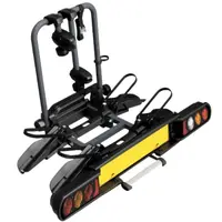 Suport pentru 2 biciclete, Peruzzo Pure Instinct 708W compatibil cu biciclete electrice, cu prindere pe carligul de remorcare, Anthracite Grey