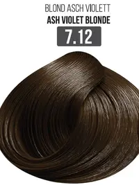 Vopsea Profesionala Cu Amoniac Redus EVOQUE Milk Therapy 100 ml - 7.12 Ash Violet Blonde - Cu Tehnologie Lipid Micro Emulsion