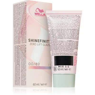 Wella Professionals Shinefinity Zero Lift Glaze vopsea de păr demipermanentă culoare 00/89 - Blue Booster 60 ml