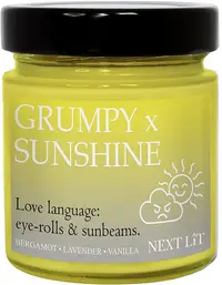 Lumânare parfumată Next Lit Burning Tropes - Grumpy x Sunshine, 180 g