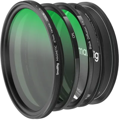 Set de filtre SmallRig - Filter Kit VND 2-32 & CPL & 1/4 Effect Black Mist