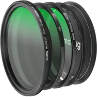 Set de filtre SmallRig - Filter Kit VND 2-32 & CPL & 1/4 Effect Black Mist