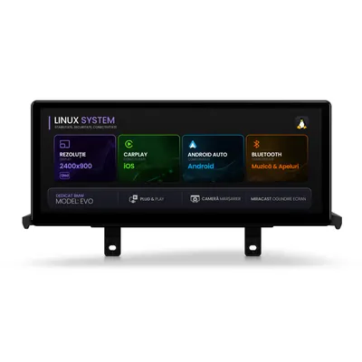 Navigatie BMW Seria 1 F20 F21 (2017-2019), Linux OS OEM, Varianta EVO, CarPlay Android Auto Wireless, MirrorLink, Camera AHD, 12.3 Inch