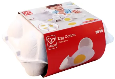Set produse de taiat Hape - Cutie cu oua, din lemn